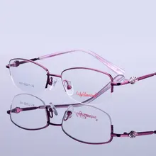 Супер легкие очки для близорукости, металлическая оправа, очки, новые модные очки-половинки, Женская оправа для очков