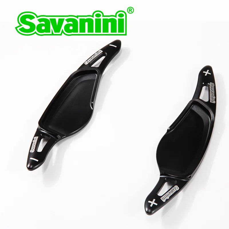 Savanini рулевое колесо сдвиг Paddle Shifter расширитель для BMW 5 ser 530i M 540i M 6 ser 640i M F10 F11 F12 M5 автомобильный Стайлинг - Цвет: Черный