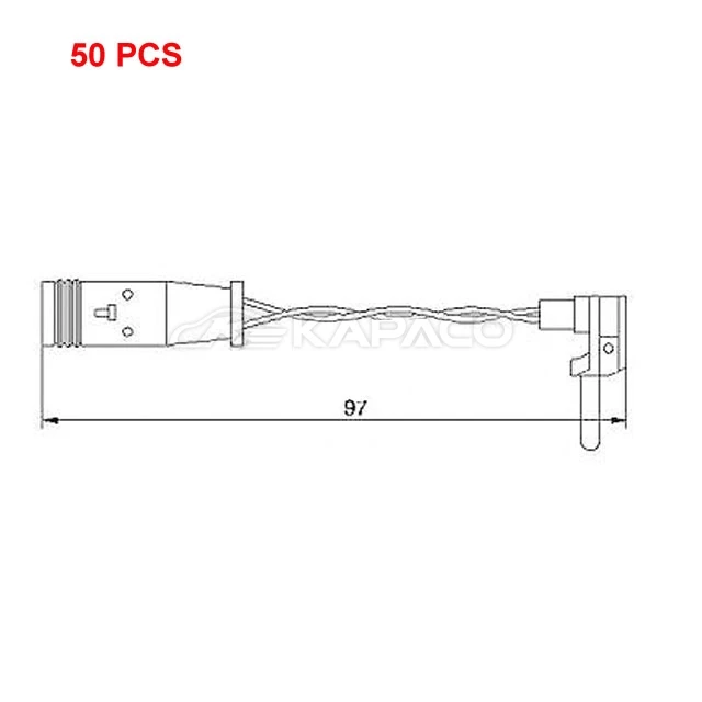 50pcs BRAKE PAD WEAR SENSOR INDICATOR For Mercedes-Benz W202 W211 W212 W169 W245 W203 S203 C230 C240 C280 2205400617 2115401717