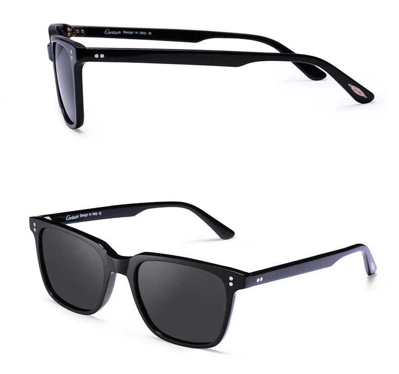 Carfia, Мужские поляризационные Винтажные Солнцезащитные очки, квадратные очки, модные ретро солнцезащитные очки, фирменный дизайн, для вождения,, защита от ультрафиолета