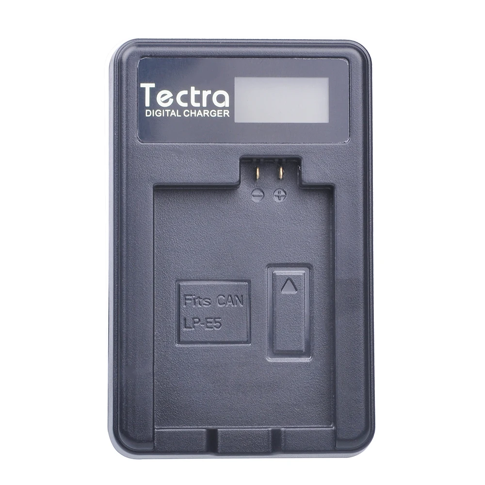 Tectra 2 шт. LP-E5 LPE5 1500 мА/ч, литий-ионный аккумулятор Батарея+ ЖК-дисплей USB Зарядное устройство для цифровой однообъективной зеркальной камеры Canon EOS Rebel XS Rebel T1i Rebel XS я 1000D 500D 450D поцелуй X3