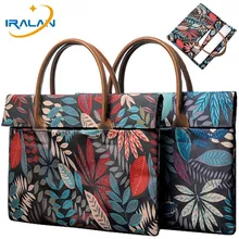 IRALAN модная сумка чехол для ноутбука 14 15,6 холщовый чехол с принтом для Macbook Air Pro retina 11 12 13 15 сумка для ноутбука портативная крышка