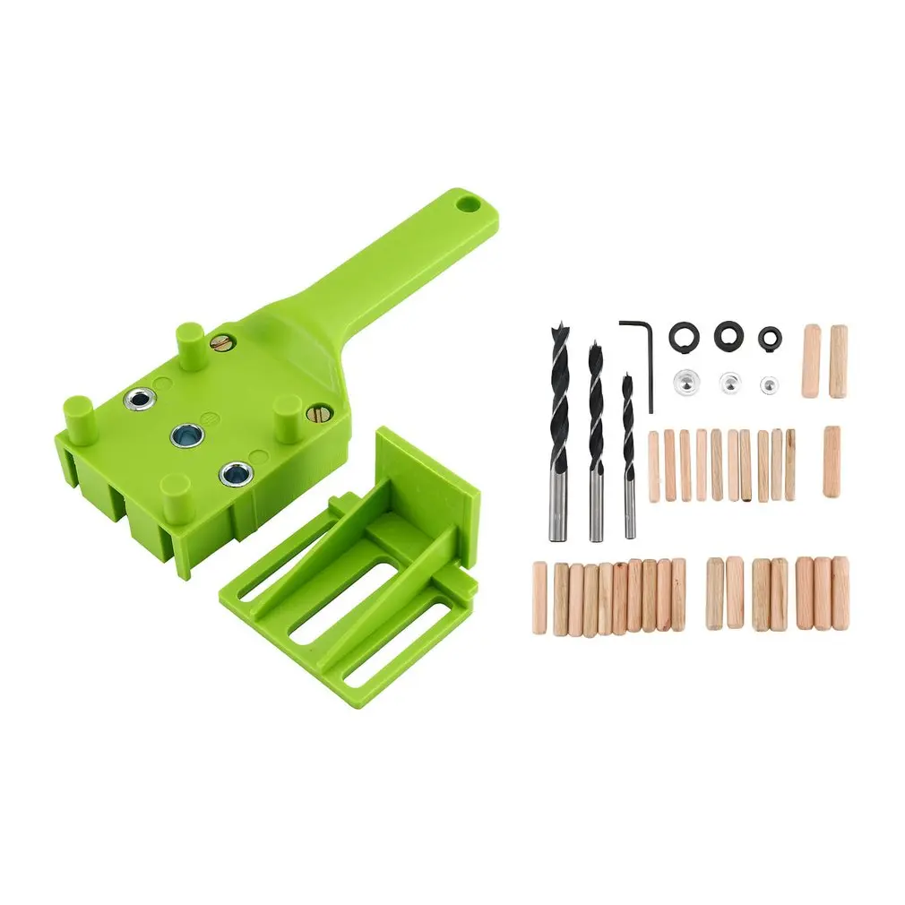 

41Pcs Straight Hole Wood Drill Locator Drilling Guide Puncher Doweling Hole Saw Jig System Woodworking Tools