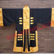 Черный даосский robetaoism одежда жрец Тай Чи форма для боевых искусств gownsuit одежда костюмы добок
