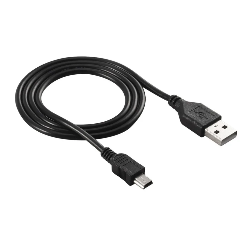 High-Speed 80cm USB 2.0 Male A to Mini B 5-pin Charging Cable For Digital Cameras Hot-swappable USB Data Charger Cable Black