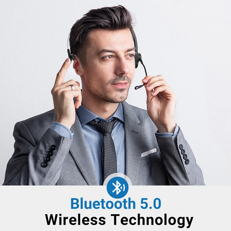 Pаспродажа Langsdom H3 Bluetooth наушники, гарнитура для Skype, беспроводная гарнитура для дальнобойщиков, наушники с микрофоном для телефона, офиса, Skype