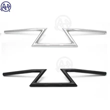 1 шт. мотоцикл хром/черный 7/" 22 мм тяга металлический руль универсальный для Honda Yamaha Kawasaki на заказ