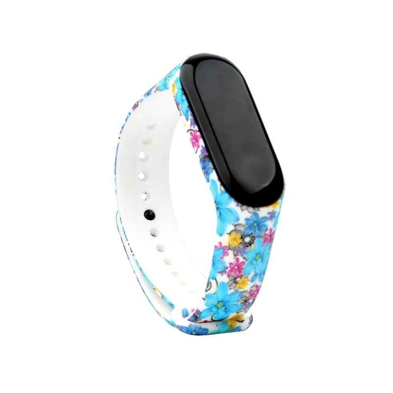 Rovtop красочные браслеты для Xiaomi Mi 3 4 спортивный браслет часы силиконовый ремешок для Xiaomi Mi 3 4 браслет Z2 - Цвет: MH
