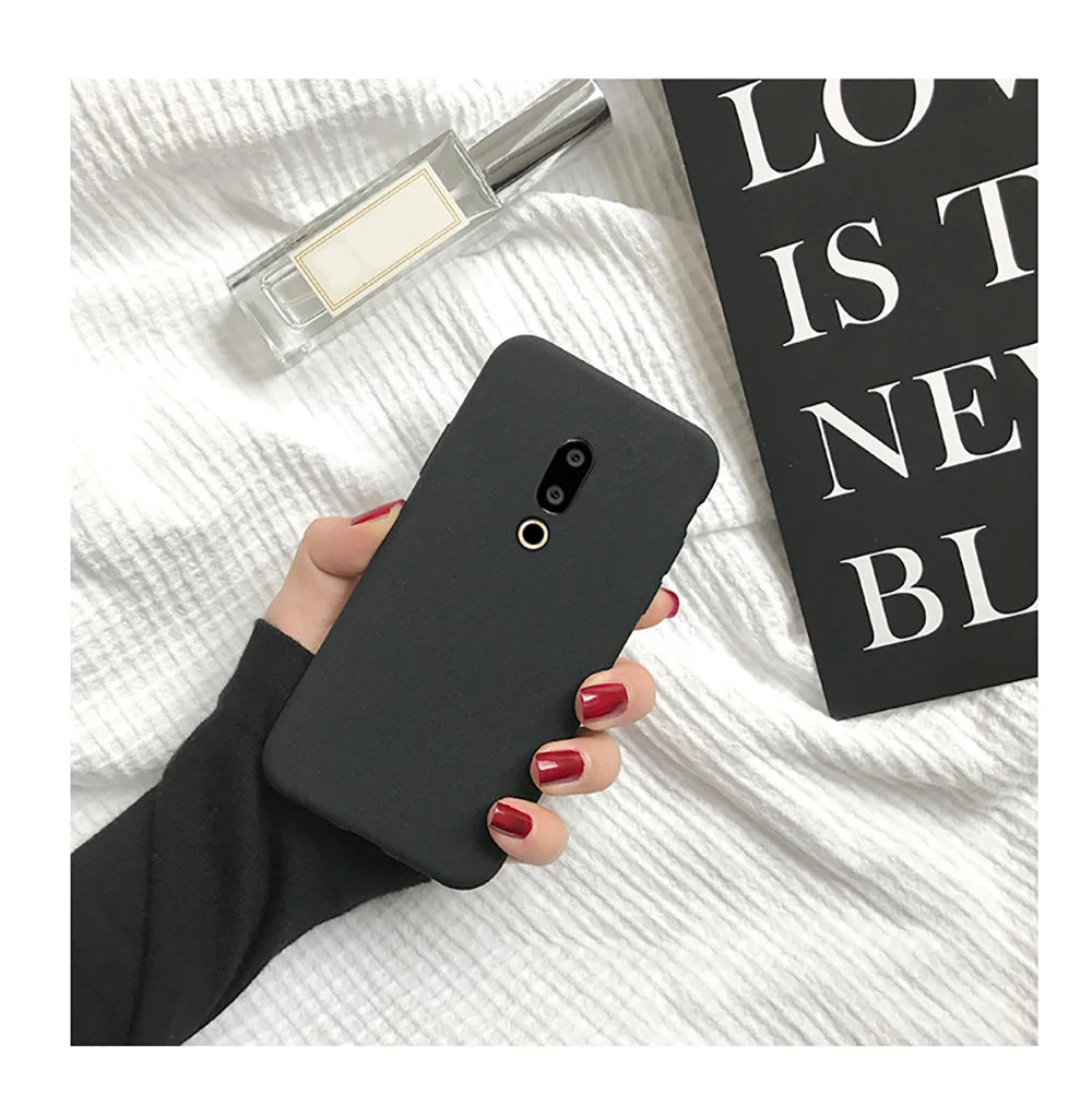 Mature and Elegant Matte Silicone Soft Case for Meizu 16th 16 15  Plus Note 9 8 Protective Cover Meizu M8 lite M8c M6 M6t M6s X8 (12)