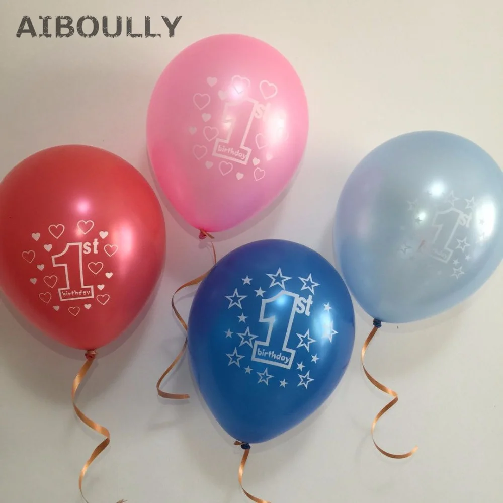 

10pcs/lot 12inch 2.8g Latex Balloons DIY Kids Children's One Year Old Birthday/Home Party Decoration Baby Showers Supplies