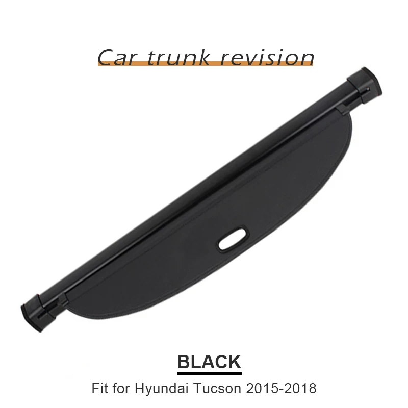 MCrea 1 комплект Автомобильный задний багажник Грузовой чехол для hyundai Tucson стиль черный защитный щит тени автомобильные аксессуары - Цвет: Black