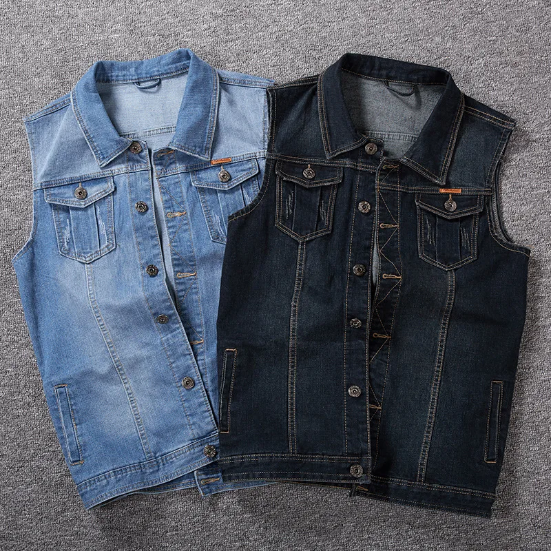 5xl denim vest