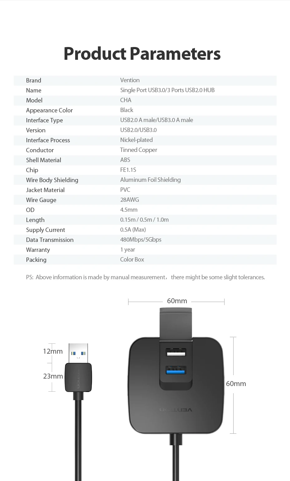 Vention 4 порта USB 3,0 концентратор с микро USB порт питания и держатель телефона USB разветвитель адаптер для карта для ноутбука ридер планшет концентратор USB 2,0