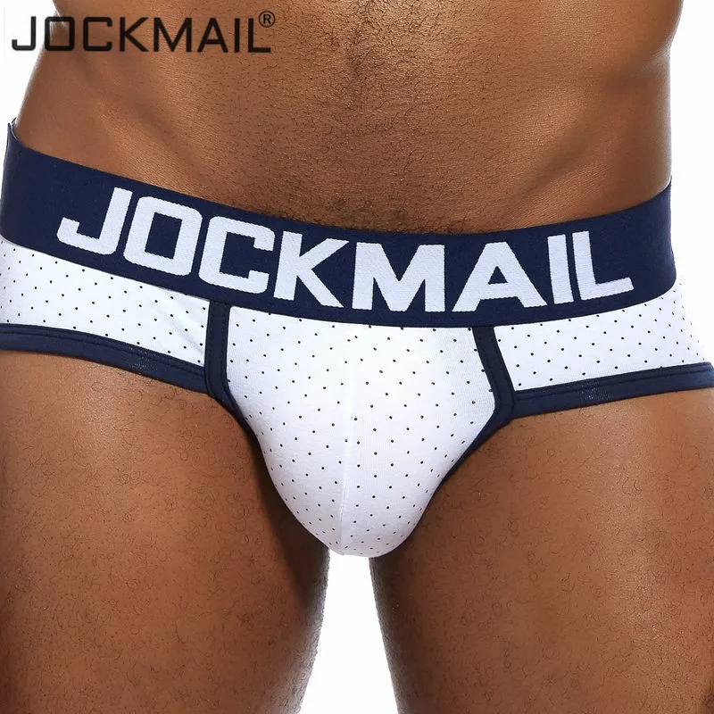 Трусы брифы JOCKMAIL мужские в горошек пикантное нижнее белье трусы из хлопка плавки