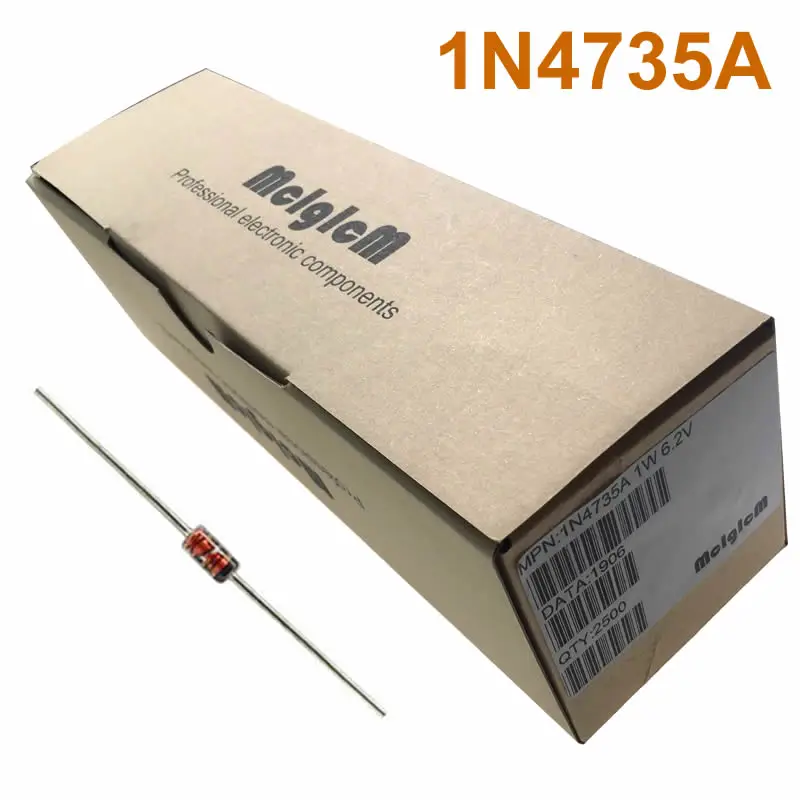 MCIGICM 2500 шт Зенер диод 6,2 в 1 Вт через отверстие DO-41 1N4735 1N4735A