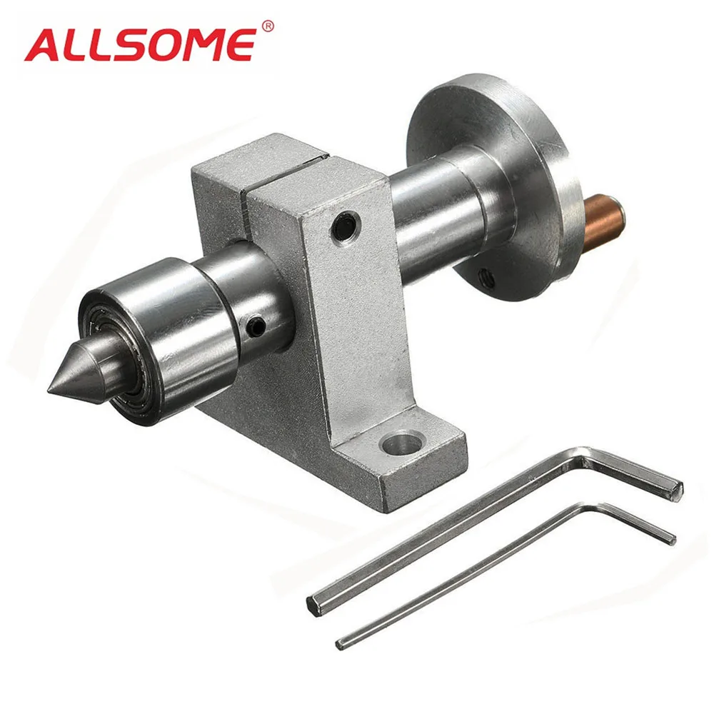 

ALLSOME Double Bearing Live Center Revolving Centre DIY Accessories for Mini Lathe Machine DIY Accessories HT1991