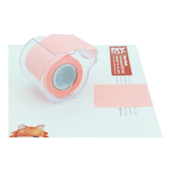 

4A Roll Sticky Notes Full Adhesive 2 x 315 Inches Neon Pink Grid Stationery Kawaii Planner Sticker Memo Pad 4A PSS 9-1 NP Grid