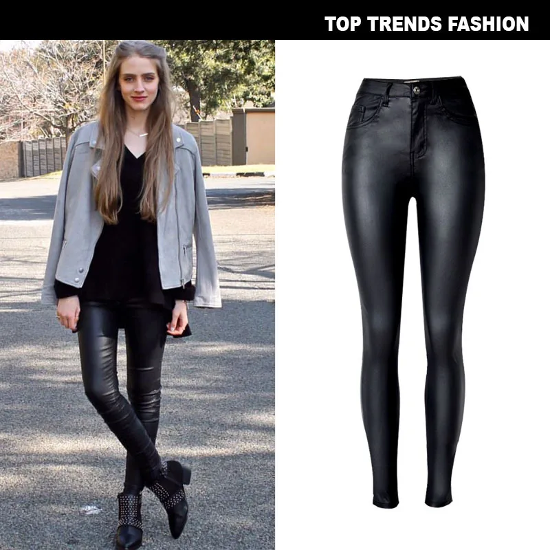 Женские обтягивающие джинсы с высокой талией черные джинсы-Карандаш Стретч для женщин