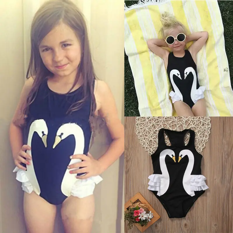 Kids Baby Girls Bikini Suit Swimsuit Swimwear Bathing One-Piece Swimming Clothes