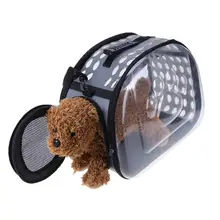 Складной из ЭВА, переноска для щенка, собаки, кошки, прозрачная сумка для путешествий на открытом воздухе, сумка для маленьких домашних животных, дышащая сумка для питомцев