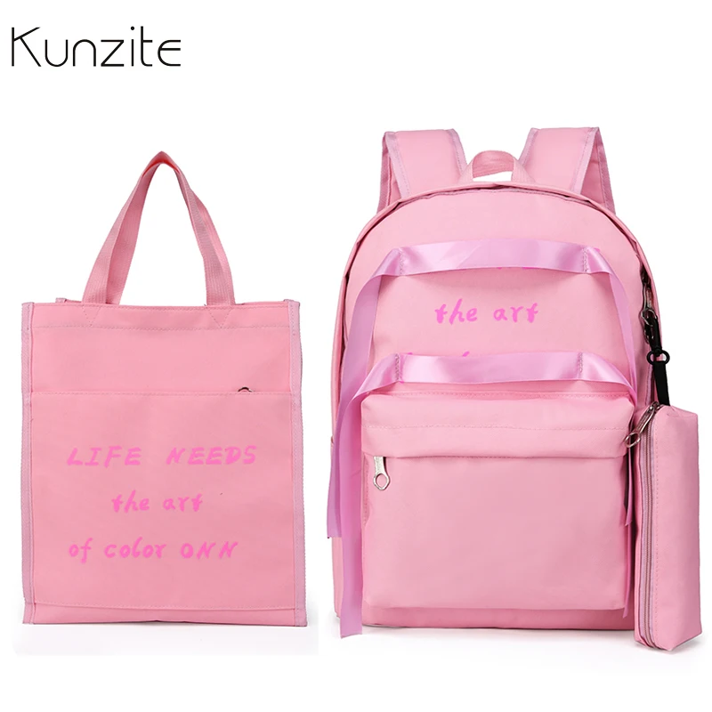 Backpacking Backpack Set Mochila Escolar Women Cute Lightweight