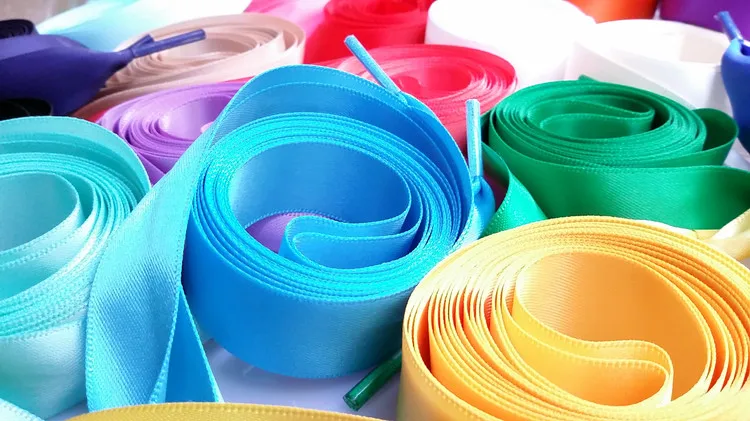 1 пара 2 см ширина атласная шелковая лента шнурки парусиновая обувь ...