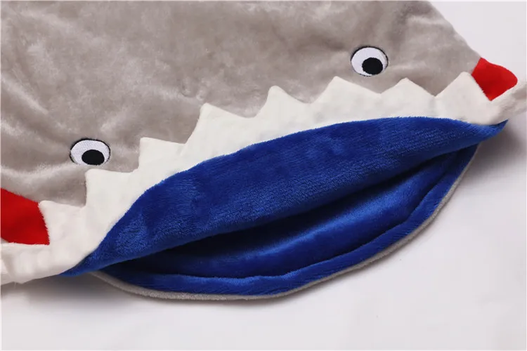 Летний спальный мешок из мягкого флиса с рисунком акулы, хвоста русалки, одеяло, детский спальный мешок, детское одеяло русалки, спальный мешок