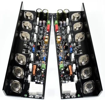 

One pair HIFI KSA50 Class A Power amplifier board 50W+50W with Angle aluminum
