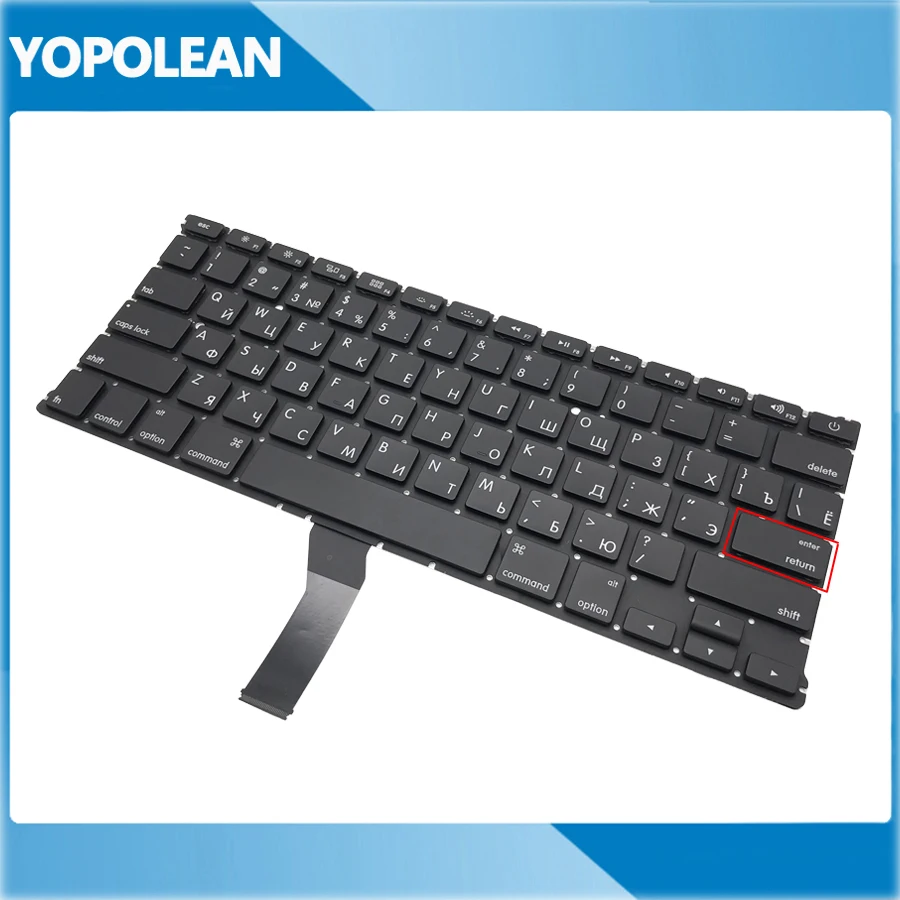 

10 PCS New Russia Russian Keyboard For Apple Macbook Air 13" A1369 A1466 2011-2017 Small Enter
