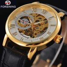 FORSINING Top Brand Luxury Men’s Wrist Watch Men Military Sport Clock Male Business Skeleton Clocks Hand Wind Mechanical Watches