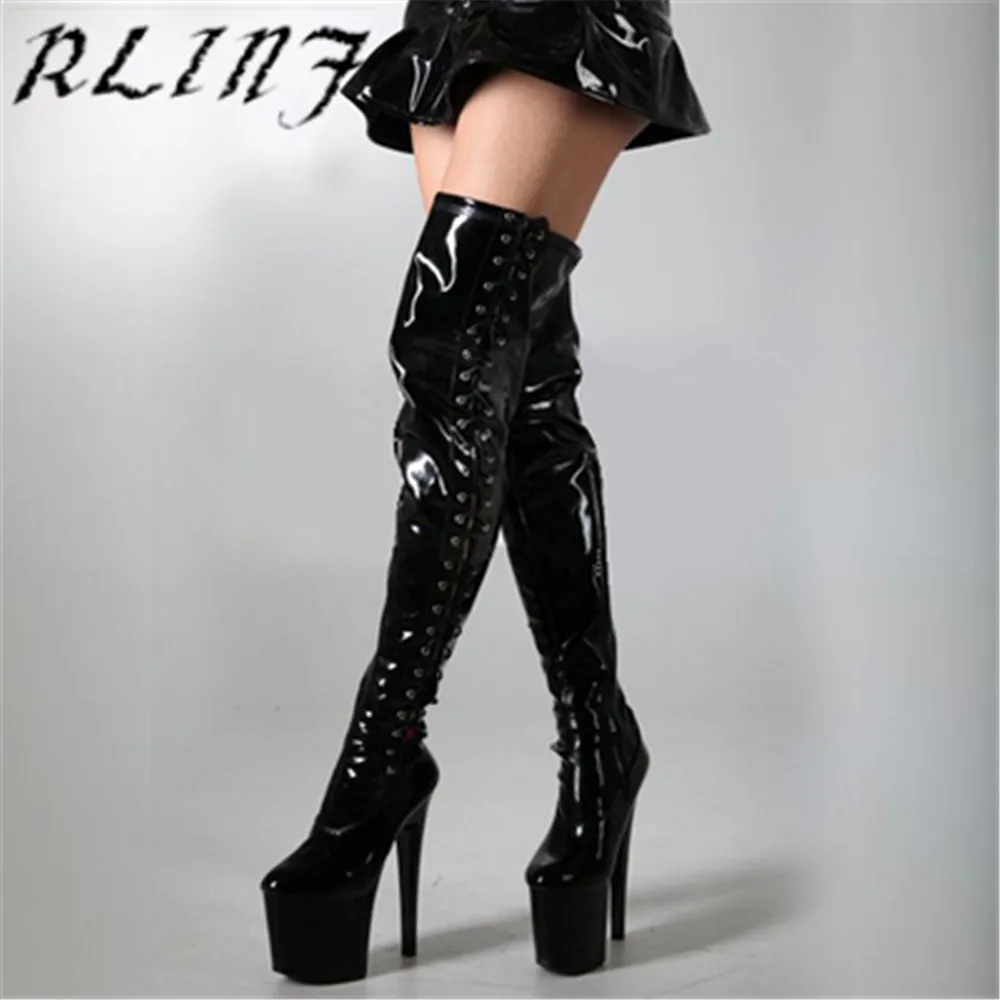 thigh high pole shoes