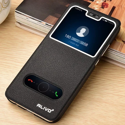 

For Huawei Honor 8C Case Window View Flip Stand Leather Cover Fundas For Huawei Honor8C Honor 8 C Full Protective Phone Cases