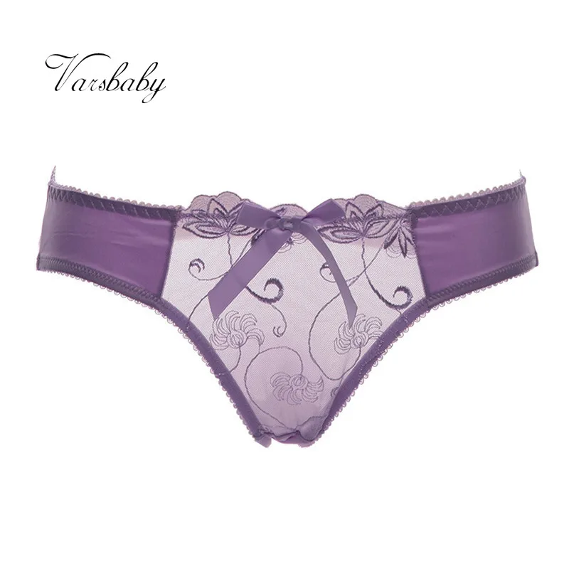 

Varsbaby women's sexy floral lace low-rise briefs hot underwear S-XXL panties