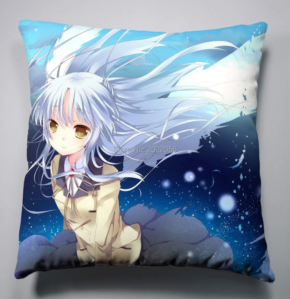 Аниме Манга Angel Beats Подушка 40x40 см наволочка чехлы на сиденья постельные принадлежности подушки 002