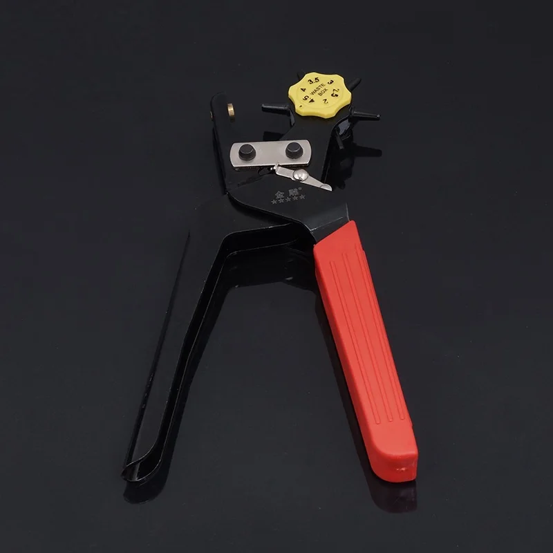 

1Pcs 23cm(10Inches) Leather DIY Durable Top Quality Handwork Leather Punching Stitching Hole Punchs Hollow Puncher 6Punchs NEW