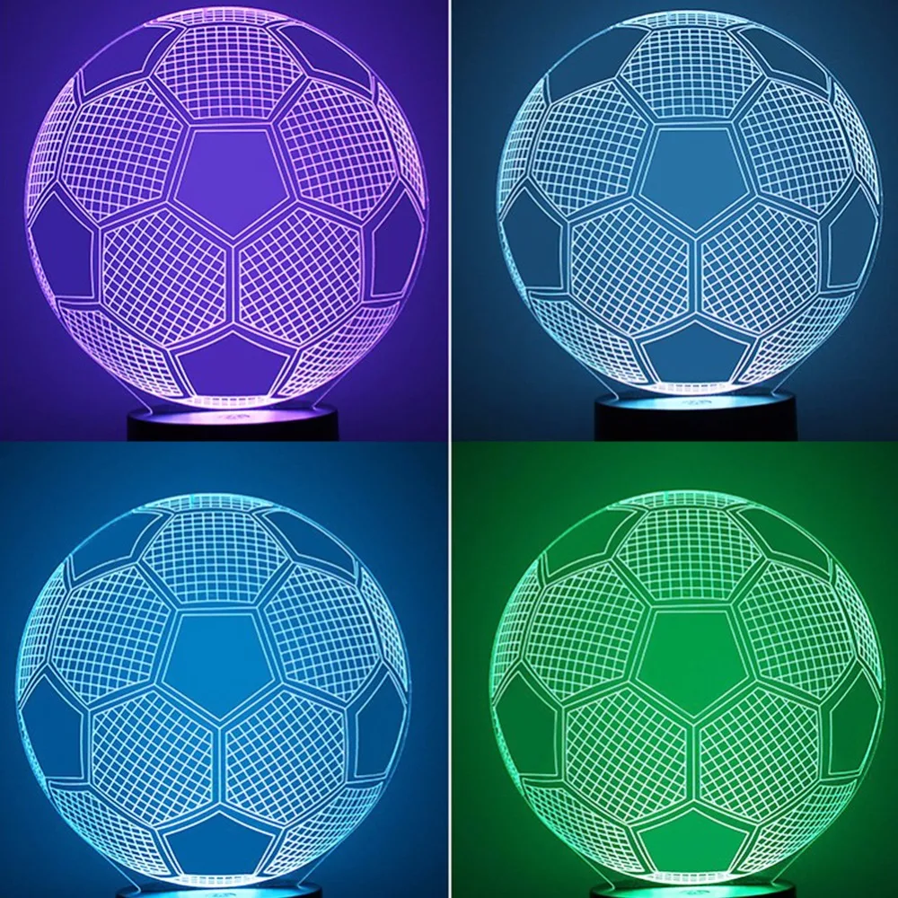 3D LED ночные огни боец гитара мотоцикл сенсорный и 17 клавишный пульт