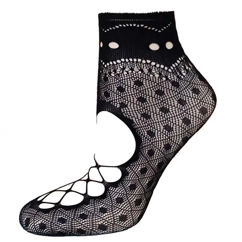 Trendzone 50 Для женщин Ультратонкий Сексуальная ажурные сетки выдалбливают короткие носки ботильоны высокие носки бесплатная доставка
