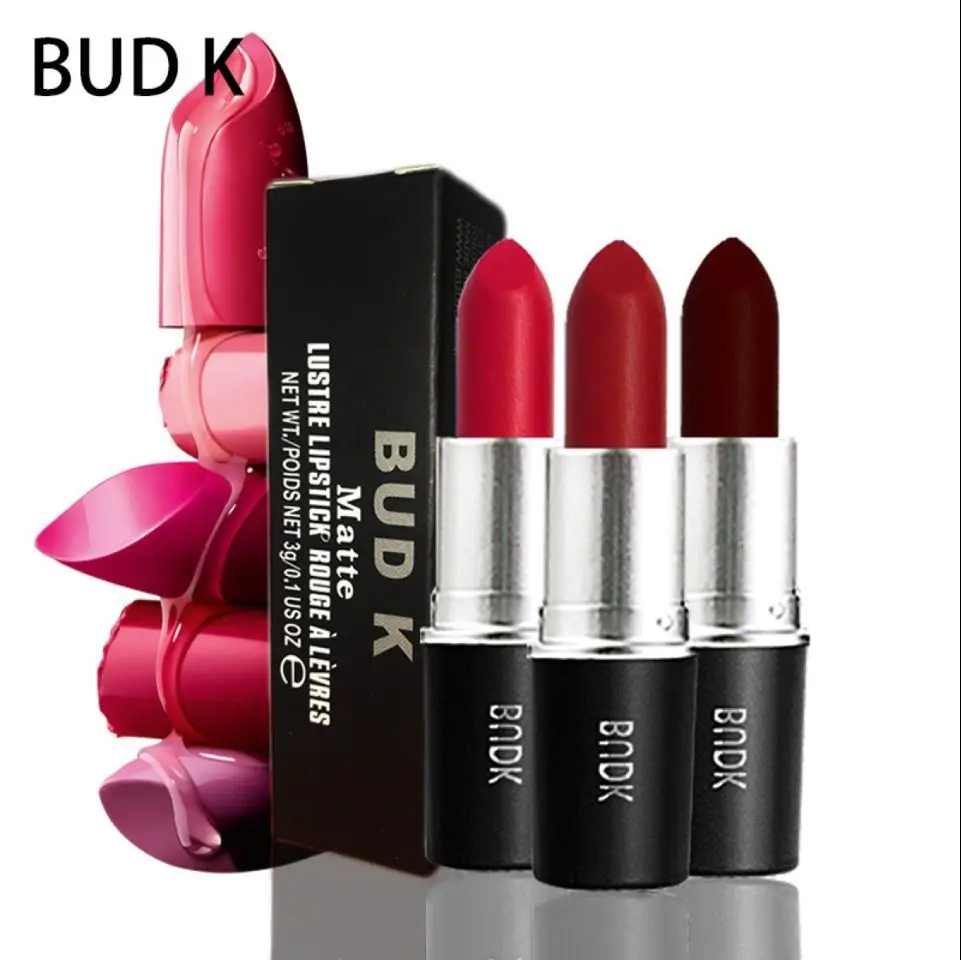 Buy 12 Colors Cosmetics Makeup Matte Bullet Lipstick Women Ruby woo Pink Purple