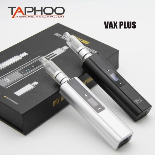 

TAPHOO VAX PLUS Dry Herb Vaporizer Ego Cigarette Vape Pen 3000mah Mod Vax Starter Kit with glass water mouthpiece