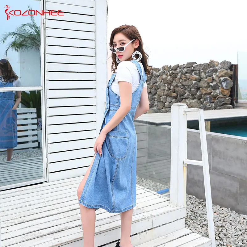 light blue jean dress outfit