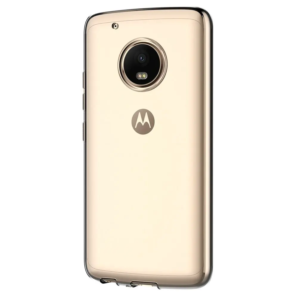 Прозрачный чехол для Lenovo Moto G5 Plus мягкий силиконовый прозрачный из тпу накладка