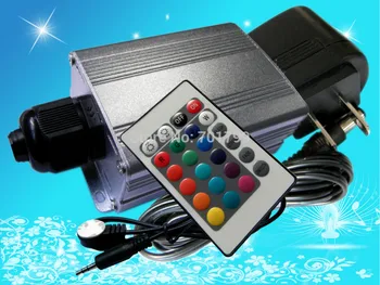

5w led fiber light source,with 24key IR remote controller