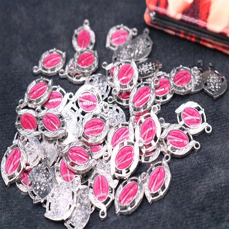 

Catholic Mini Blue Virgin Mary Medal. Tiny Cute Little Madonna Mini Medal.10pcs