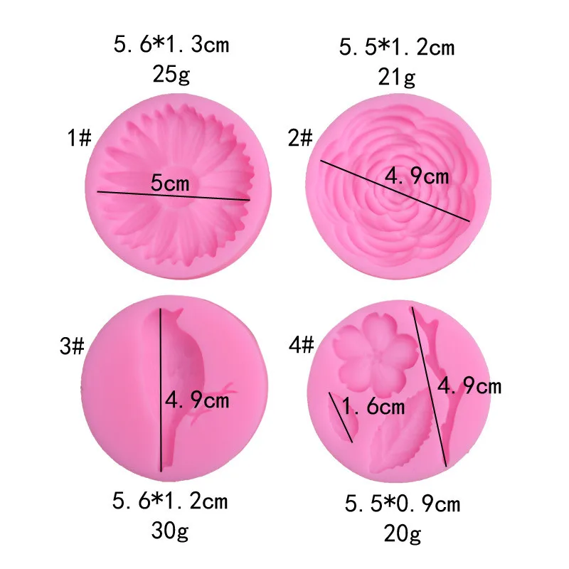 SEAAN Цветок Птица силиконовой формы для выпечки украшения торта набор для работы с мастикой «сделай сам» 3D шоколадная форма для кондитерских свадебных пирожное, сладкая выпечка
