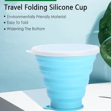250 мл Пищевая силиконовая кружка для походов силиконовые выдвижные складывающиеся чашки телескопическое складывание кофейные кружки для занятий спортом на открытом воздухе