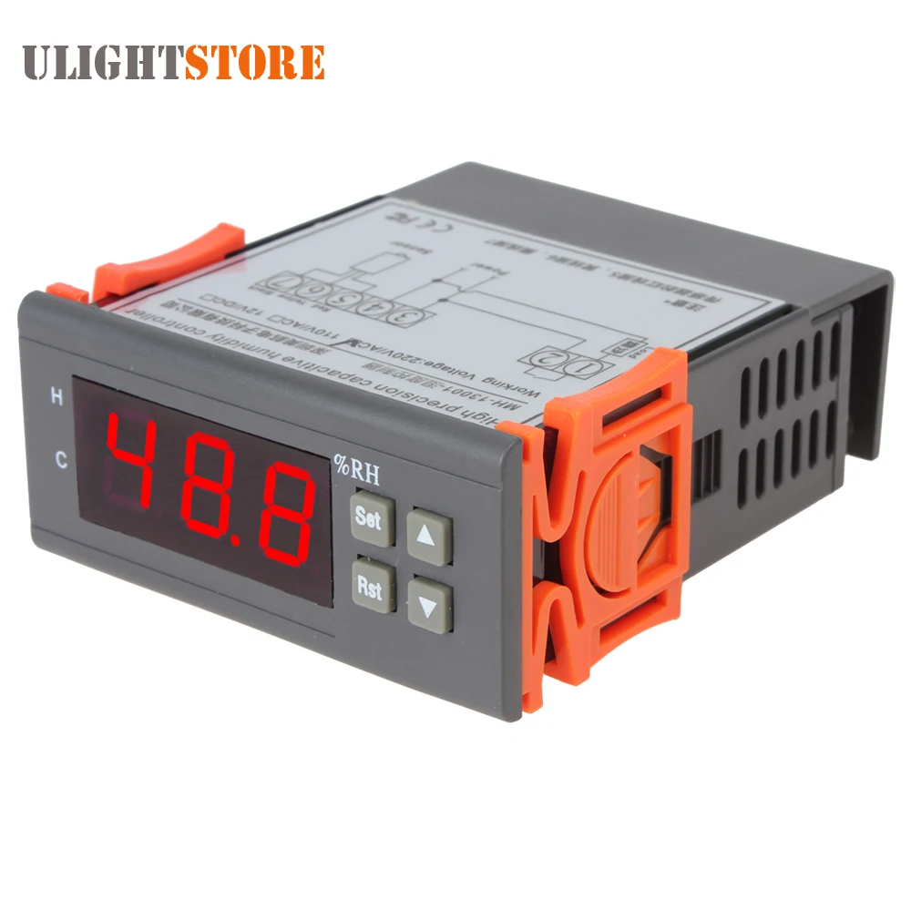 

AC 220V LCD Digital Air Humidity Controller Humidity Meter Tetster Measuring Range 1% ~ 99% with Sensor