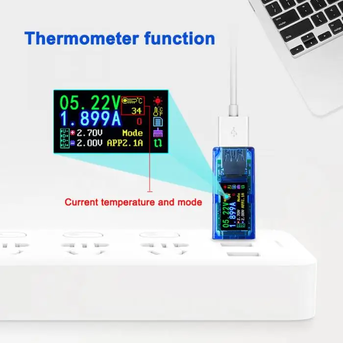 1 шт. AT34 USB3.0 тестер ips HD цветной экран Напряжение Ток емкость температура TN99