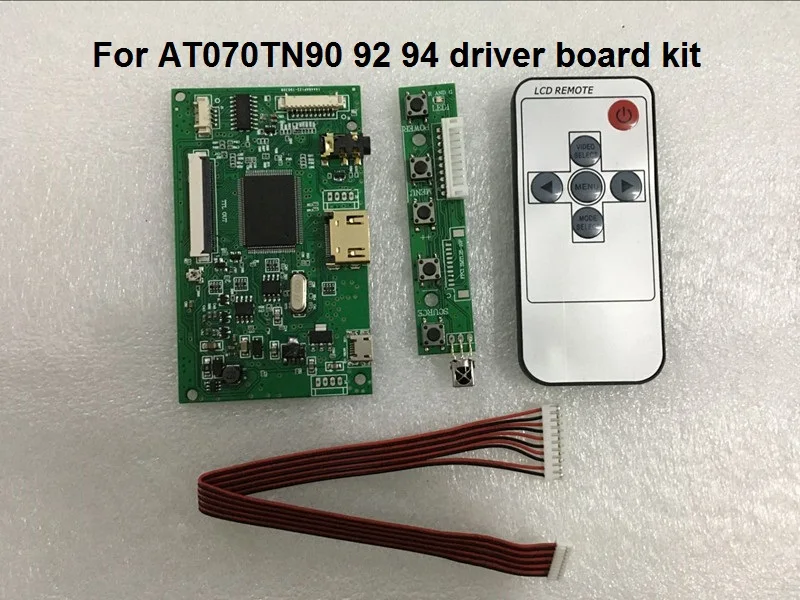 ЖК ttl LVDS плата контроллера HDMI VGA 2AV 50 PIN для AT070TN90 92 94 Поддержка автоматически Raspberry Pi драйвер платы - Цвет: Driver board