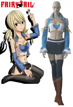 

Cartoon Lucy Heartfilia Costume Japanese Anime Fairy Tail Lucy Heartfilia Cosplay After Seven Years Fairy Tail Cosplay Costume