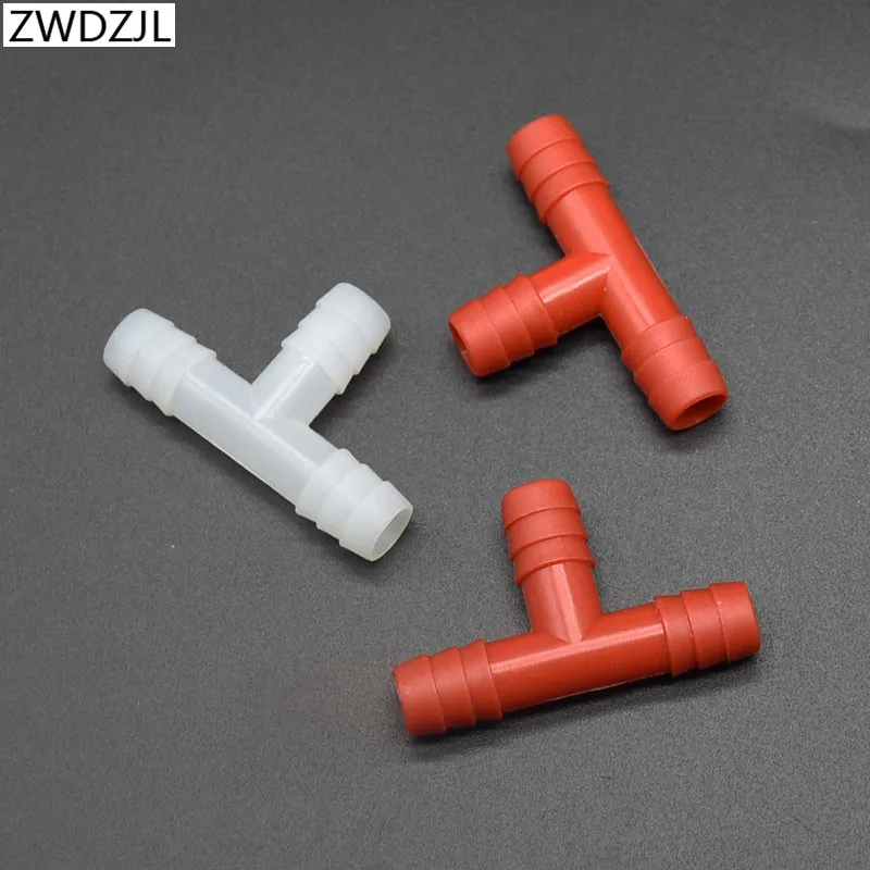 

Garden irrigation 8mm tee barb Connector 8/11 Garden hose tees splitter 3/8 adapter For greenhouse gardening water system 25pcs